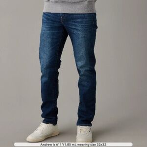 AE AMERICAN EAGLE - Men's Slim Straight Next Level Flex Denim Jeans - 32x32